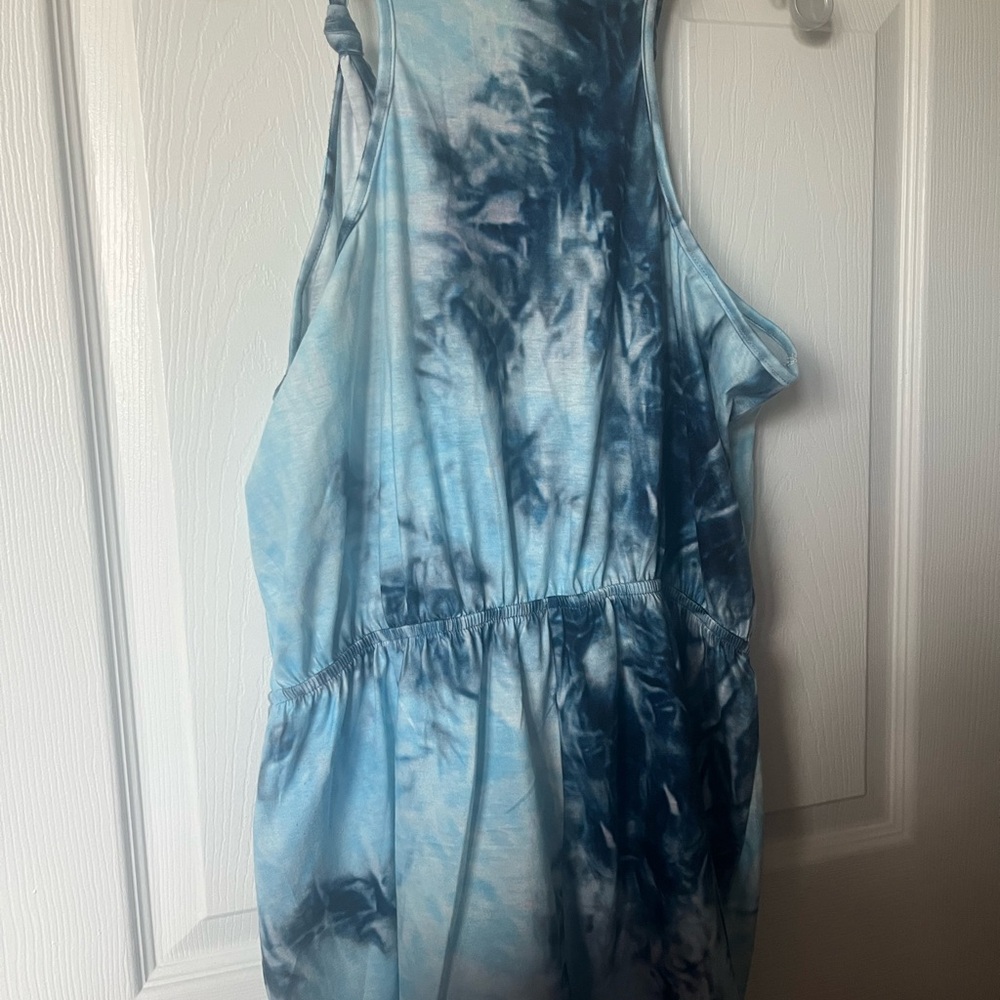 Blue Tie-Dye Women's Shorts